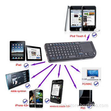Rii Mini Wireless Bluetooth Keyboard Mouse Touchpad for iPad 2 iPhone 4